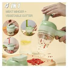 Chop Master | 4 in 1 electric vegetable chopper set
