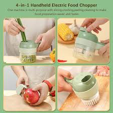 Chop Master | 4 in 1 electric vegetable chopper set