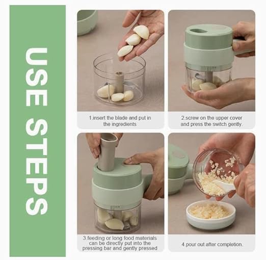 Chop Master | 4 in 1 electric vegetable chopper set